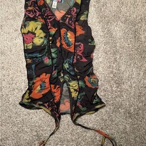 Urban Outfitters Multicolor Ruched Top